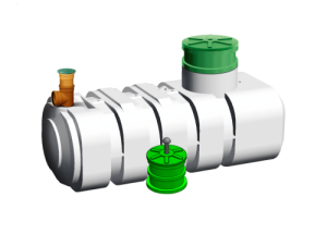 Oczyszczalnia Biologiczna BIO EASY FLOW WIRO 4 PŁASKI (2400l) GOLD