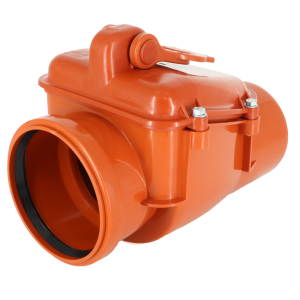 Zasuwa burzowa fi 160 pomarańczowa 