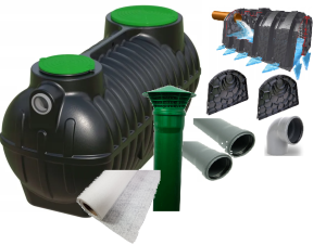 Oczyszczalnia Ekologiczna Bolt 1000 L Dla 2 Osób, 2 Tunele 300l