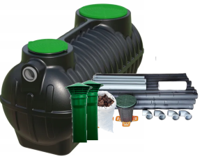 Kompletna Oczyszczalnia 1000L 16mb(2x8mb)