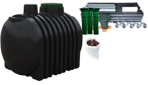 Kompletna Oczyszczalnia 4000L 60mb(3x20mb)