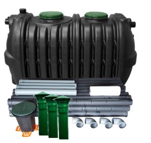 Dwukomorowa Oczyszczalnia 3000L AB Z Filtrem 60 Mb 4 - 6 Osób 