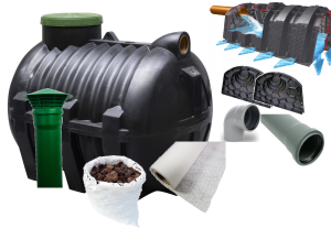 Przydomowa Oczyszczalnia Ekologiczna 3000l 6 Tuneli 300l