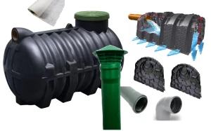 Oczyszczalnia Ekologiczna 2000 L do 4 osób  4 Tunele 300l 